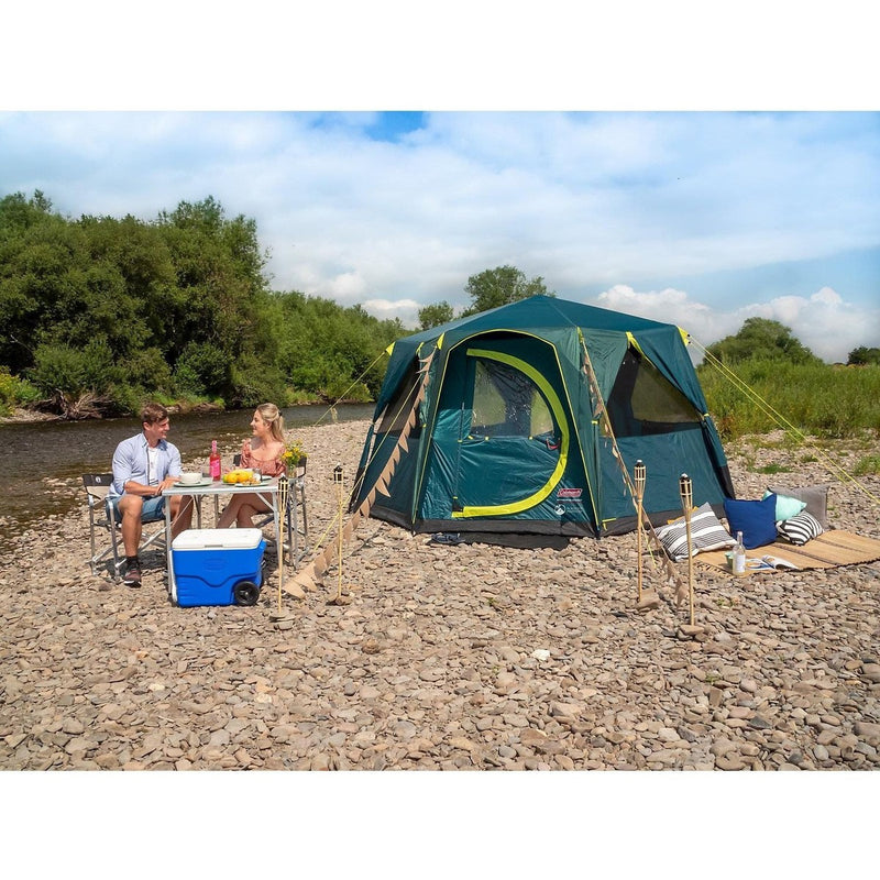 blackout tents uk Coleman Octagon Green 8 Person Blackout Tent