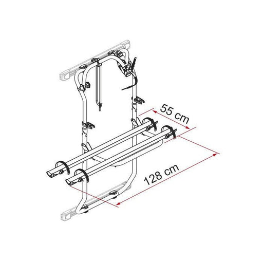 Fiamma Carry-Bike Dj Deep Black Rear Mounted Bike Carrier - Image 2 of 2 | UK Camping and Leisure