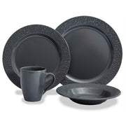 Quest 16 Piece Camping Dinner Set Graceful Grey Quest - UK Camping And Leisure