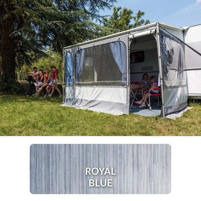Fiamma Caravanstore Zip Top XL 500 Royal Blue Fabric (06771H02Q) Manual Awning Rail Fiamma - UK Camping And Leisure