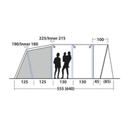 Outwell Florida 6 Air 6 Berth Five Room Tunnel Tent - View 20