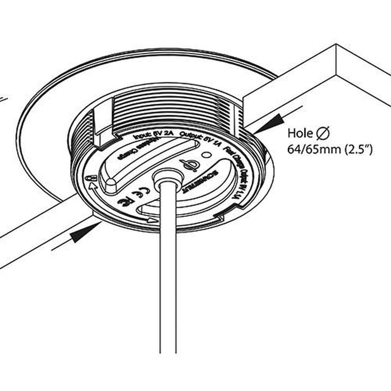 Scanstrut ROKK Surface Mount Wireless Charger (12V & 24V) Scanstrut - UK Camping And Leisure