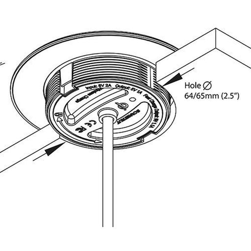 Scanstrut ROKK Surface Mount Wireless Charger (12V & 24V) Scanstrut - UK Camping And Leisure