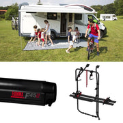 Fiamma F45S Awning, Fixing Bracket, Bike Carrier Bundle for VW T6 SWB Vans Fiamma - UK Camping And Leisure