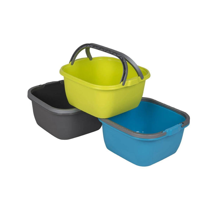 Bo-Camp Washing Bowl Square Polyethylene 13L Grey Bo-Camp - UK Camping And Leisure
