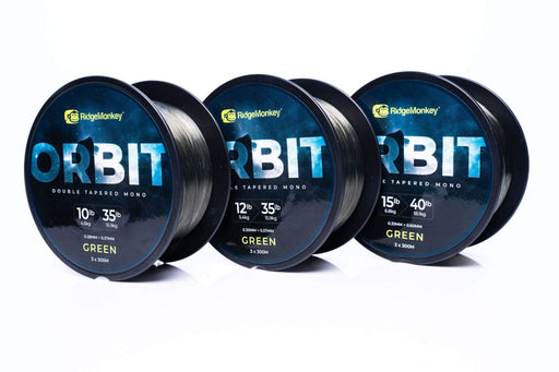 RidgeMonkey Orbit Double Tapered Mono 15/40lb Green RidgeMonkey - UK Camping And Leisure