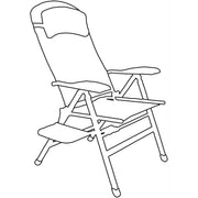 Quest Ragley Pro Comfort Camping Caravan Chair with Side Table Quest - UK Camping And Leisure