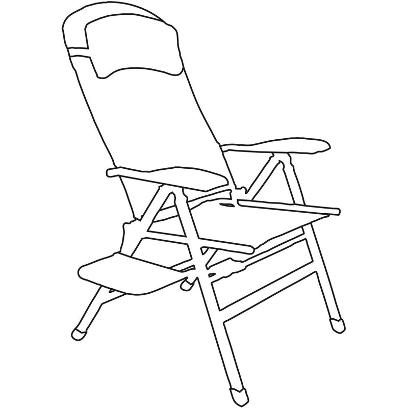 Quest Ragley Pro Comfort Camping Caravan Chair with Side Table Quest - UK Camping And Leisure