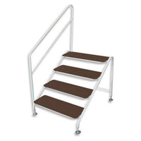 AG Free-Standing 4 Tread Step White