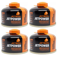 4x Jetboil JetPower Butane Gas Fuel 100g Canister
