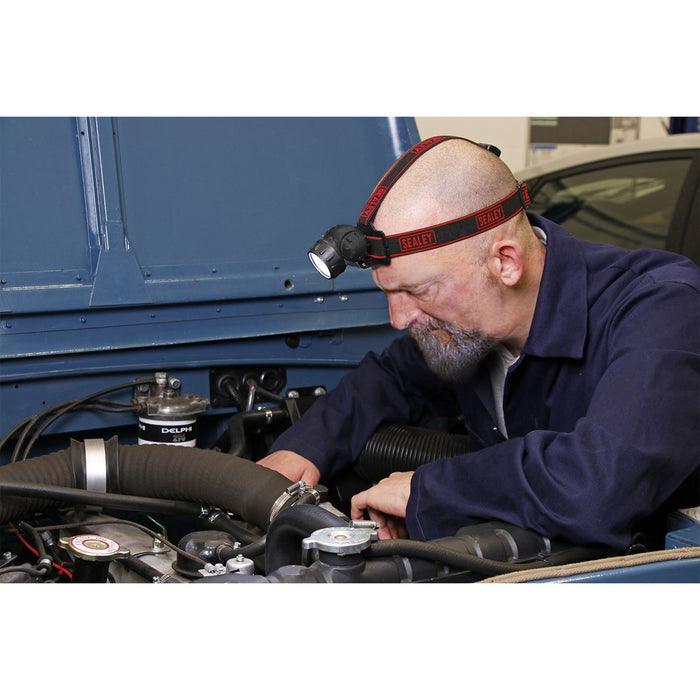 Sealey Head Torch 3W COB LED HT101 Sealey - UK Camping And Leisure