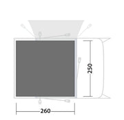Outwell Talladega Air Footprint Groundsheet | waterproof, sewn-in groundsheet, compact pack, ground cover