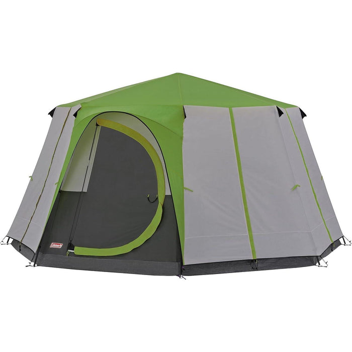 Coleman Cortes Octagon 8 Person Dome Glamping Yurt Camping Family Tent Green