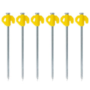 Leisurewize 21pc Ground Tent Pegs Set 6.5x205mm with Ground Hook Puller Leisurewize - UK Camping And Leisure