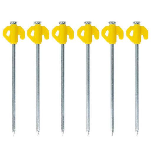 Leisurewize 21pc Ground Tent Pegs Set 6.5x205mm with Ground Hook Puller Leisurewize - UK Camping And Leisure