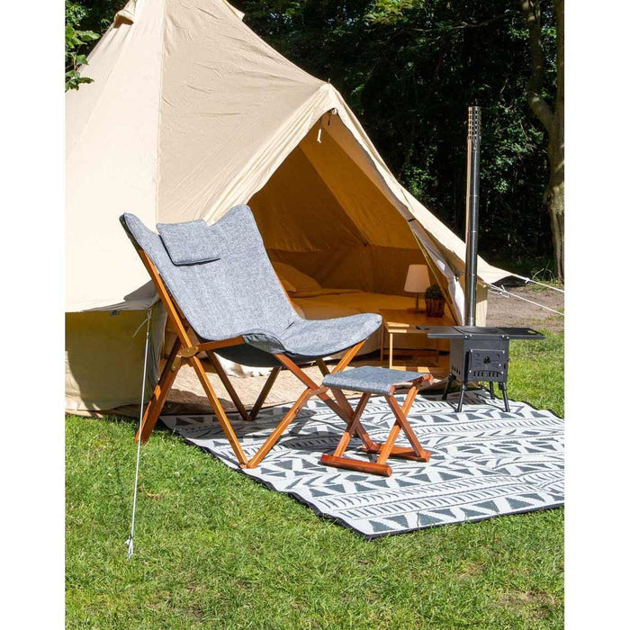 Bo-Camp Urban Collection Relax Chair Bloomsbury M Grey Bo-Camp - UK Camping And Leisure