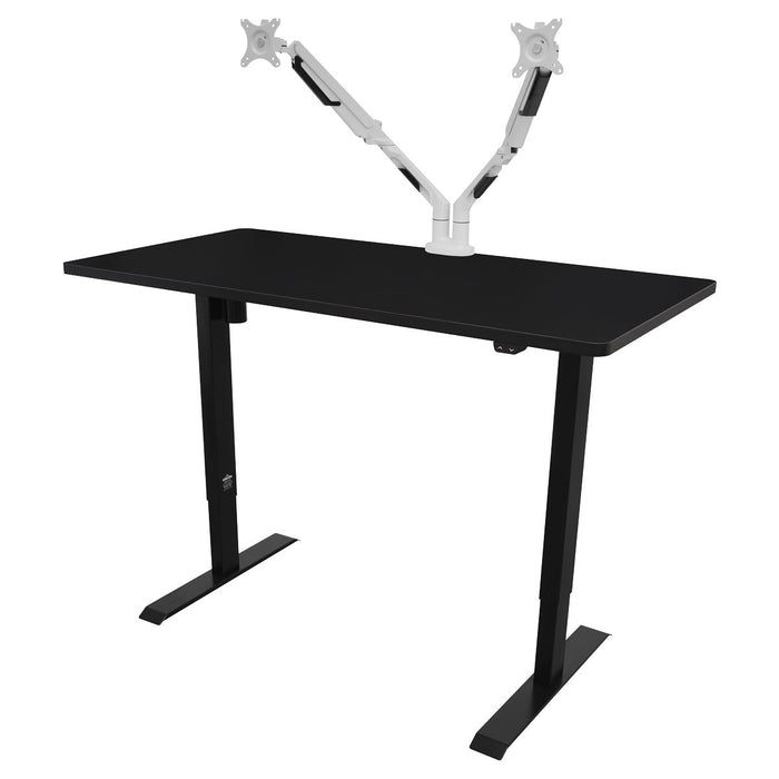 Dellonda Single Motor  Adjustable-Height Electric Sit/Stand Desk - Black Desktop Dellonda - UK Camping And Leisure