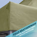 Dellonda 2x2m Pop-Up Gazebo & Side Walls  Carry Bag Rope Stakes & Weight Beige Dellonda - UK Camping And Leisure