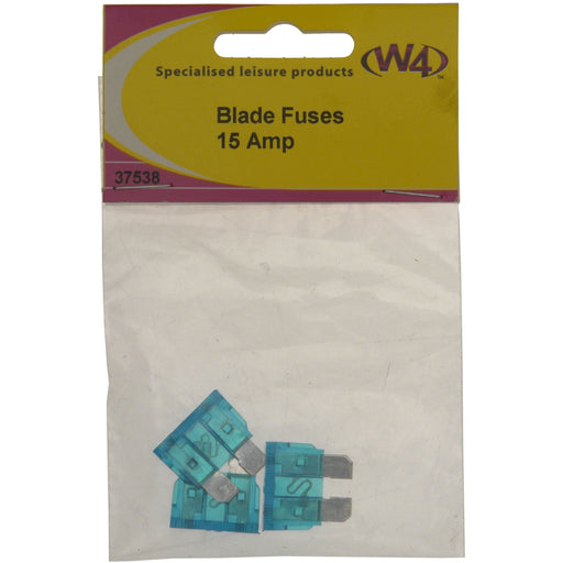 W4 Blade Fuse 15A (3) 37538 W4 - UK Camping And Leisure