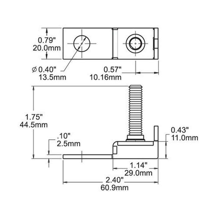 Blue Sea Terminal Fuse Block 1 Stud Blue Sea Systems - UK Camping And Leisure