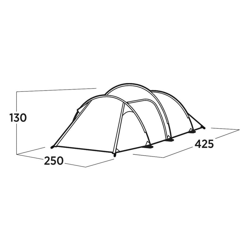Easy Camp Hemsedal 4 Person Tunnel Tent 4 Berth Festival Camping - View 9