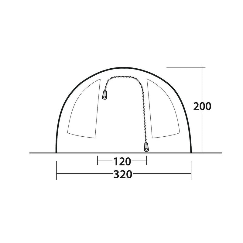 Outwell Sky 5 Pole Tent Blue 5 Person Outwell - UK Camping And Leisure