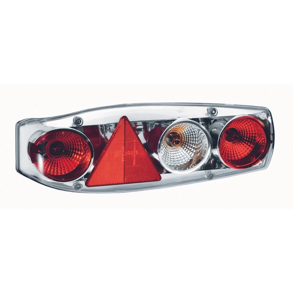 Hella Caraluna II Chrome Left Hand Caravan Cluster Lamp with Fog Light Hella - UK Camping And Leisure