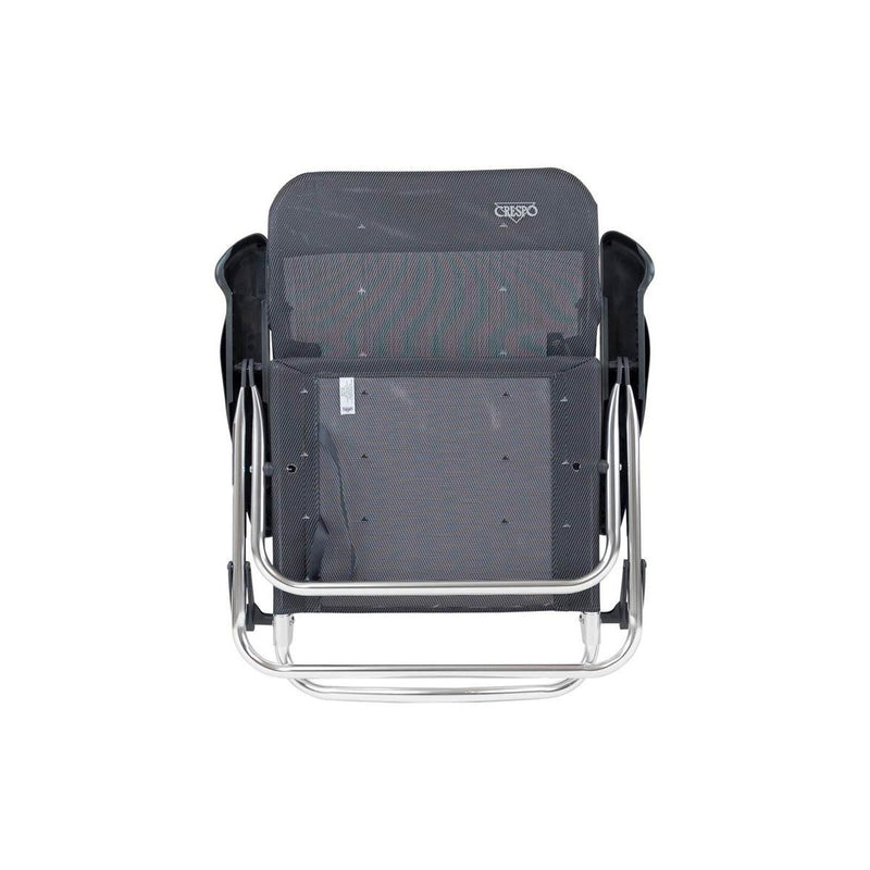 Crespo Beach Chair AL/221 Dark Grey Crespo - UK Camping And Leisure