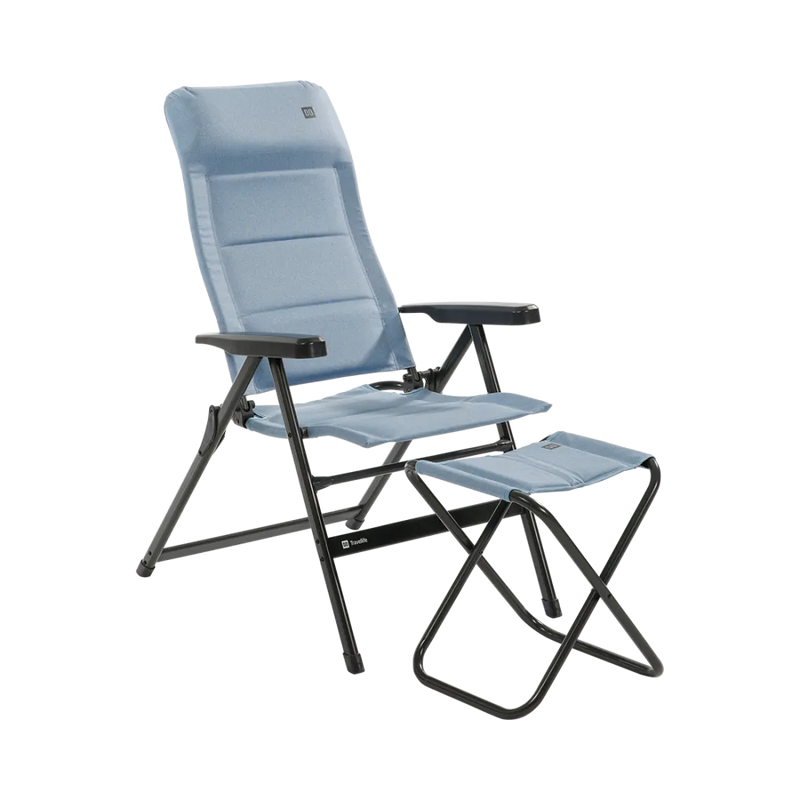 Travellife Lago Recliner Comfort Blue 2129920 | recliners & loungers, breathable, lightweight, garden