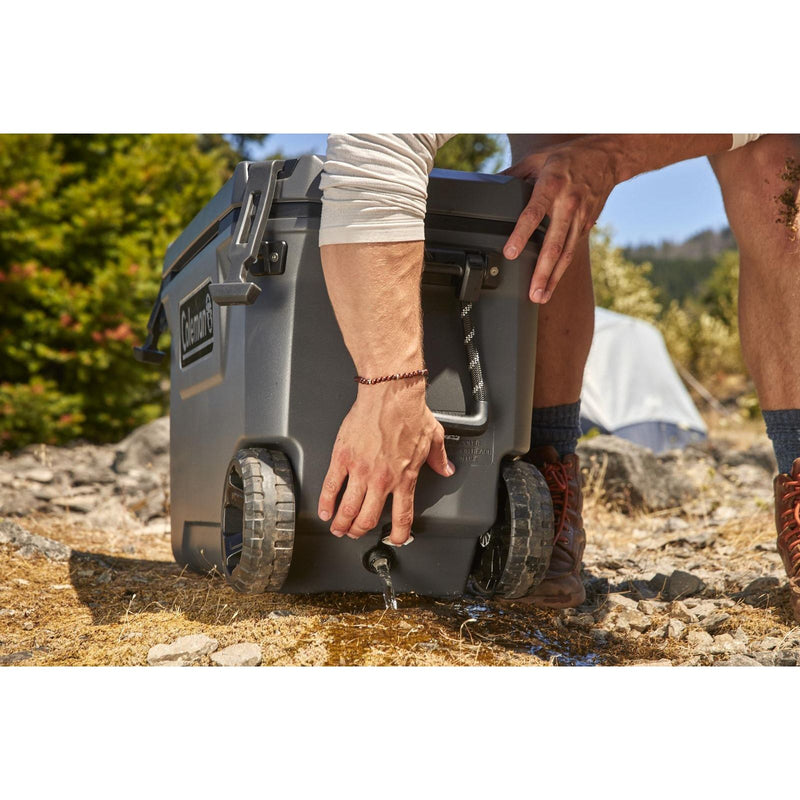 Coleman Convoy 65 QT Wheeled 65L Cool Box with Wheels Holds Ice for up to 5 Days Coleman - UK Camping And Leisure