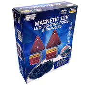 Waterproof 12V Magnetic Led Trailer Towing Lights Lamps Triangles With 6m Cable - View 2