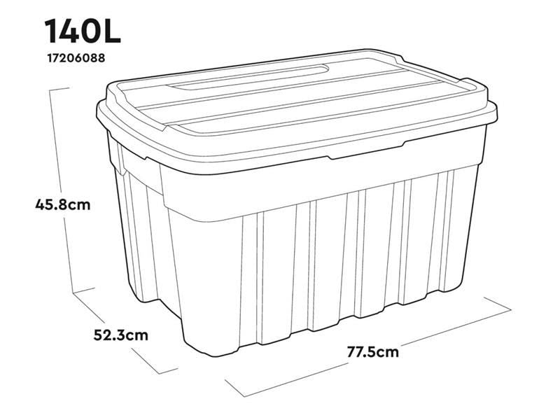 Keter Tuff Tote 140 litre Keter - UK Camping And Leisure