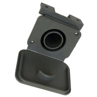 28mm Grey Waste Water Outlet Socket + Flap Connector Caravan Motorhome 81330