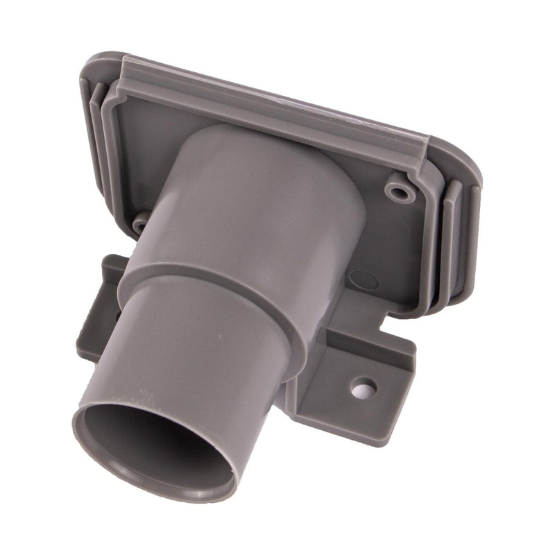 28mm Grey Waste Water Outlet Socket + Flap Connector Caravan Motorhome 81330 PLS - UK Camping And Leisure