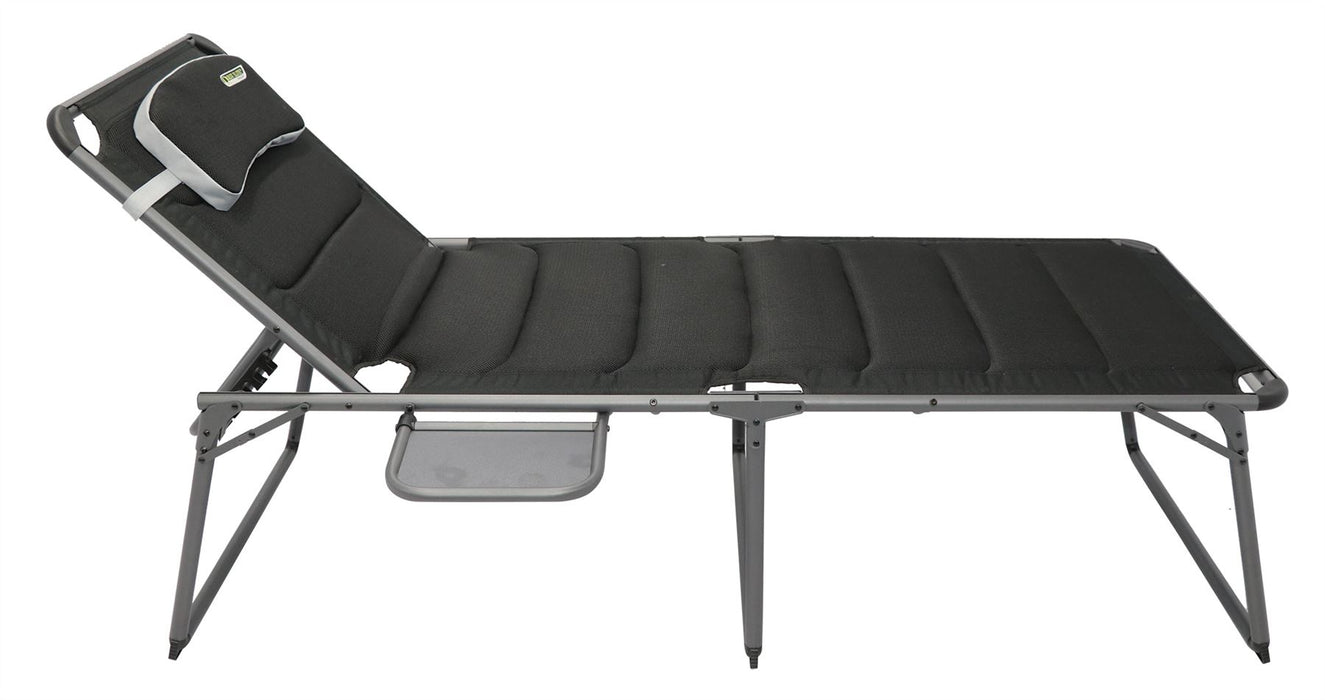 Quest Vienna Pro Lounge bed with side table Quest - UK Camping And Leisure