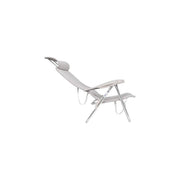 Crespo Beach Chair AL/205 Compact Light Grey Crespo - UK Camping And Leisure