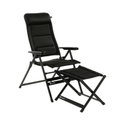 Travellife Barletta Recliner Comfort Xl Black 2130060 | recliners & loungers, beach, garden