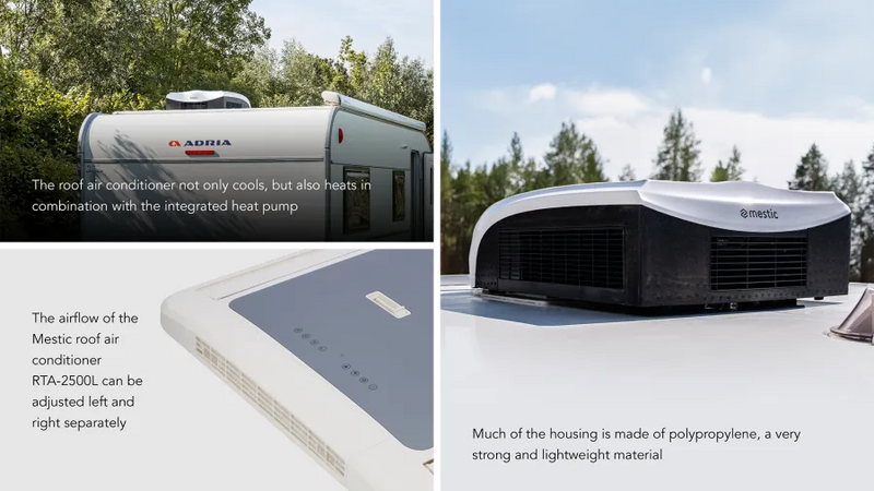 Mestic Roof Top Air Conditioner Rta-2500L White Mestic - UK Camping And Leisure