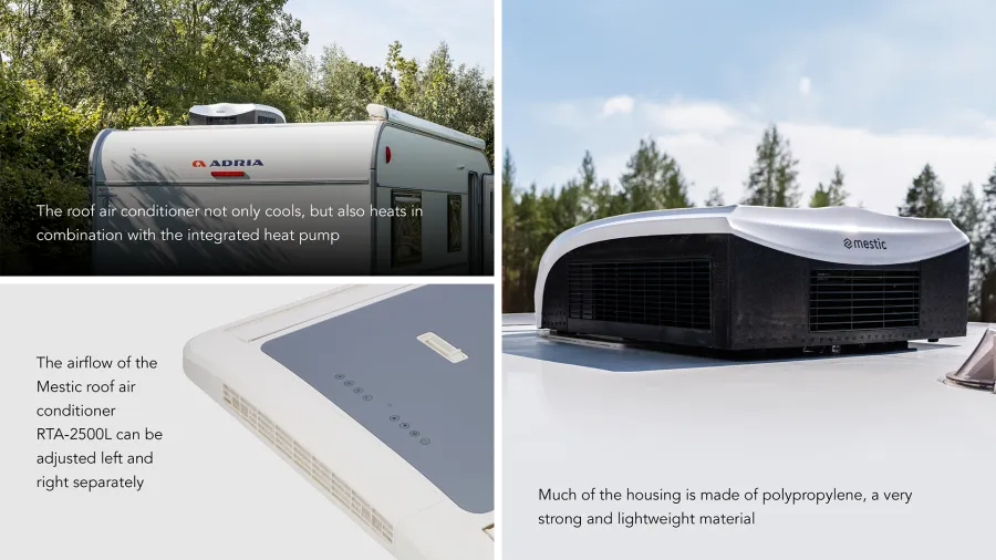 Mestic Roof Top Air Conditioner Rta-2500L White Mestic - UK Camping And Leisure