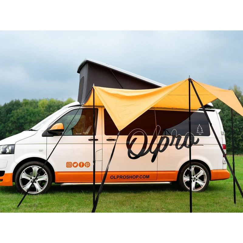 Olpro Multi Shade Campervan Canopy Orange 5000mm Waterproof