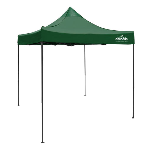 Dellonda 2x2m Pop-Up Gazebo Heavy Duty  with Carry Bag - Dark Green Dellonda - UK Camping And Leisure