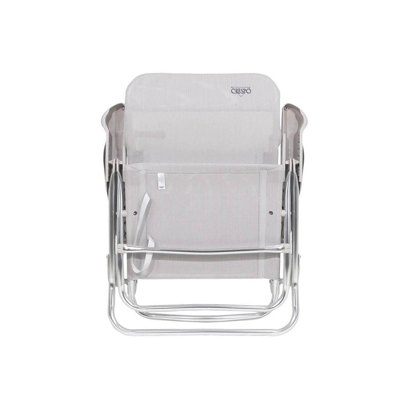 Crespo Beach Chair AL/223 Light Grey Crespo - UK Camping And Leisure