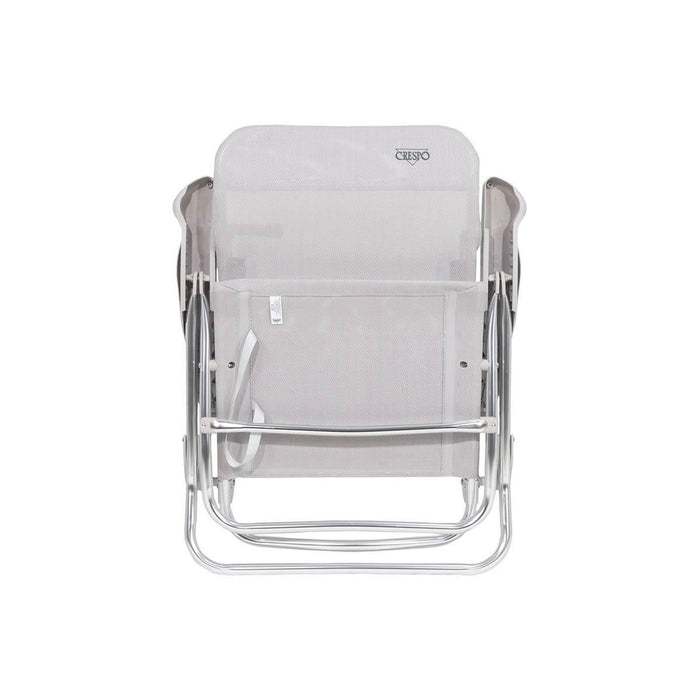 Crespo Beach Chair AL/223 Light Grey Crespo - UK Camping And Leisure