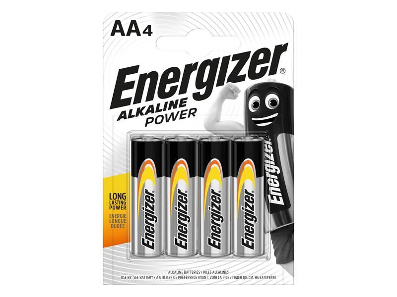 Energizer® AA Cell Alkaline Power Batteries (Pack 4) Energizer® - UK Camping And Leisure