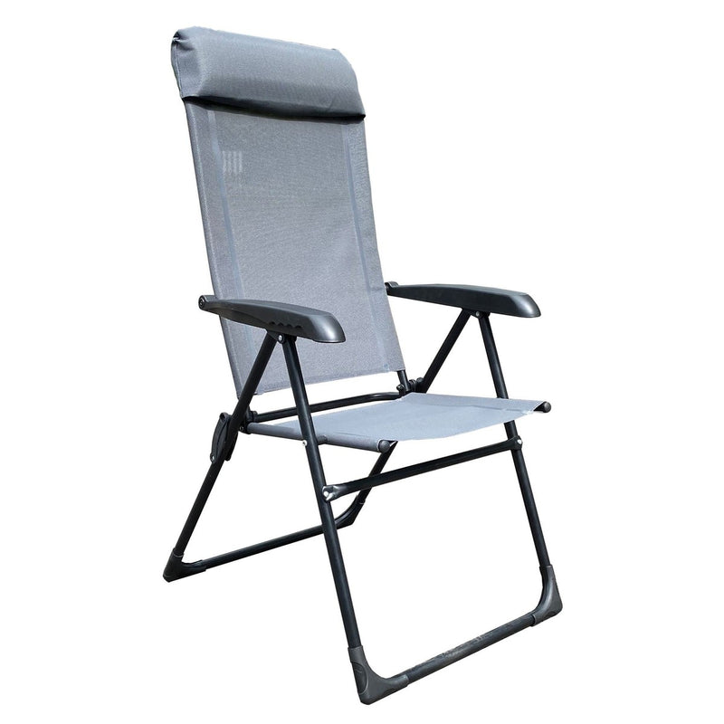 Quest Hygrove Recline Grey Camping Chair Quest - UK Camping And Leisure