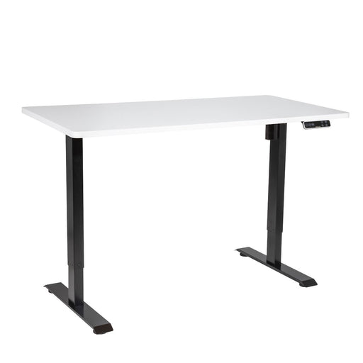 Dellonda White Electric Height Adjustable Standing Desk Memory Quiet 1400x700mm Dellonda - UK Camping And Leisure