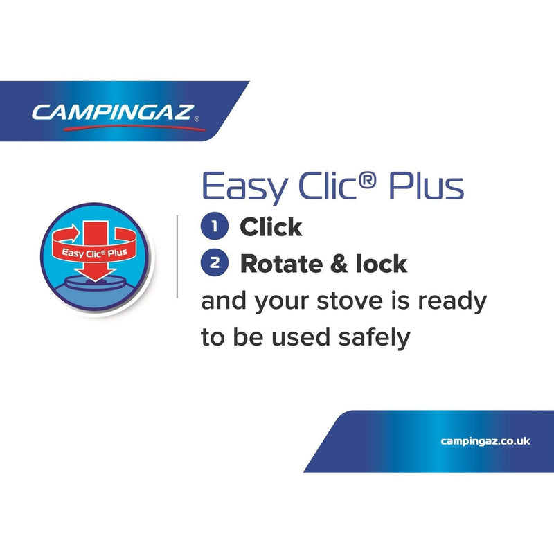 2x Campingaz C206 Butane Gas Cartridge Lock System 190g Camping Outdoors Campingaz - UK Camping And Leisure