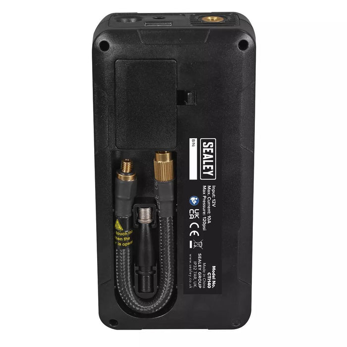 Sealey Tyre Inflator & Power Bank with Worklight Rechargeable 12v, CTI140 Sealey - UK Camping And Leisure