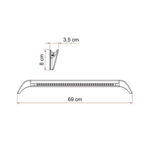 Fiamma Led Awning Gutter Light 12V Cob Led - Image 2 of 2 | UK Camping and Leisure