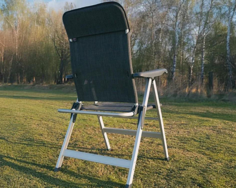 Outwell Ontario Adjustable Folding Camping Caravan Motorhome Chair Charcoal